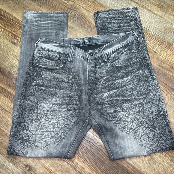 PRPS " Demon" Slim Fit Straight Gray Jeans Size 34 - Picture 4 of 11